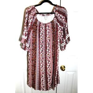 Naif Boho Paisley Shift Dress sz L